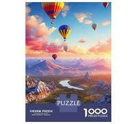Mongolfiera 1000 Pezzi Cielo Puzzle Cartone Resistente Per Amanti Puzzle, Difficile Ma Soddisfacente, Regalo Compleanno Immagini Vibranti 70x50cm/1000pcs