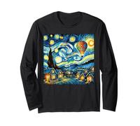 Mongolfiera Notte Stellata Magica Maglia a Manica