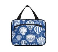 Mongolfiera Pop Navy Blue Hanging Bag per le donne con gancio, Designer impermeabile Snack Bag per viaggiatori crociere bolso de Mano para Hombre L