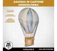 Mongolfiera sagoma cartone bambini cartoni animati