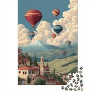 Mongolfiera turca Puzzle 1000Pcs Stile Pixel Art Decorazione Per La Casa. Rilassamento E Intelligence Per Adulti E Bambini Da 14 Anni 38x26cm/1000pcs