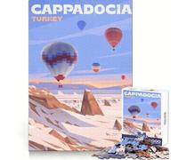 Mongolfiere della Cappadocia, puzzle da 1000 pezzi per adolescenti, stimolante per la mente, ideale per il tempo libero, con bordi uniformi e un regalo perfetto (50x75cm)