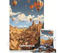 Mongolfiere della Cappadocia Puzzle da 1000 pezzi per adulti, sfida di pensiero, divertimento informale, taglio preciso, regalo affettuoso (38x26cm)