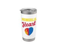 Mongolia è nel mio cuore orgogliosa vacanza mongola viaggiatore Bicchiere termico in acciaio inox doppia parete