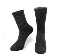 Mongolia Pure Cashmere - Calze spesse da donna e ragazza, 1 paio, grigio, Taglia unica