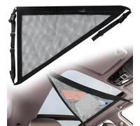 Mongtsamz Rete Portaoggetti Soffitto Universale per Auto SUV, Triangolo Ferma Bagagli Organizer Bagagliaio, Nero, 70x50cm