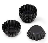 mongtsamz Stampo Crostata Confezione da Dodici,Stampo per Crostata Motivo Crisantemo,Teglia per Crostata Rinforzati,Stampi per Biscotti Adatto per L'uso in Forni, Friggitrici ad Aria Calda