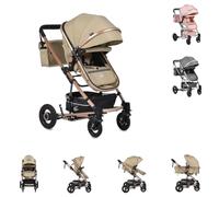 Moni, carrozzina Gigi, funzione swing, bagnetto per bambini, seggiolino sportivo, colori:beige