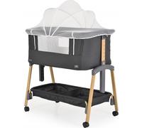 MONi Lettino Culla Neonato da Campeggio Fianco Letto Co-sleeping Black - Adoro