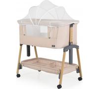 MONi Lettino Culla Neonato da Campeggio Fianco Letto Co-sleeping Khaki - Adoro