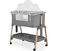 MONi Lettino Neonato Fianco Letto per Co-sleeping con Ruote colore Grey - Adoro