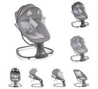 Moni Sdraietta Axel 3 in 1, funzione dondolo, culla, telecomando, melodie, colorazione:rosa