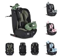 Moni seggiolino bambini i-Size i-Safe (76-150 cm) Isofix, Top Tether, regolabile, colori:ecologica