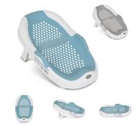 Moni seggiolino da bagno Meshy, piede d'appoggio, pieghevole, antiscivolo, colorazione:blu