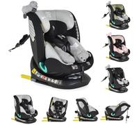 Moni seggiolino i-Size (40-150 cm) Isofix peluche cuscino per il collo, colore:grigio