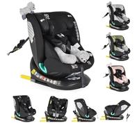 Moni seggiolino i-Size (40-150 cm) Isofix peluche cuscino per il collo, colore:nero