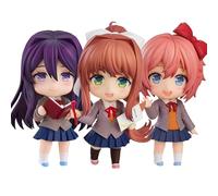 Monika - Action figure Monika/Yuri/Sayorii, versione Q, personaggi dei cartoni animati, modello sostituibile con viso e accessori, statua in PVC, ornamento da collezione da scrivania, idea regalo per