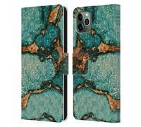 MONIKA STRIGEL GEMME E ORO CUSTODIA COVER PORTAFOGLIO IN PELLE PER APPLE iPHONE