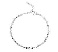 Monili dei Braccialetti a Catena Intrecciati di Colore Argento Elegante Semplice di Modo per i Regali della Donna Fashion Book