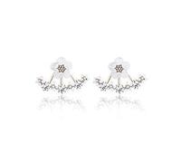 Monili Svegli della Ragazza delle Donne degli Orecchini della Vite prigioniera del Rivestimento del Rhinestone Lucido Daisy Flower alla Moda e Popolari Practical And Professional