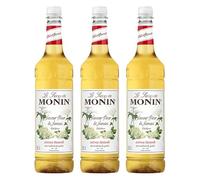 Monin Sciroppo di fiori di sambuco, PET da 1,0 l, confezione da 3 (3 x 1,0 l)