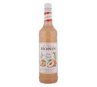 Monin Sciroppo di pesca bianco in bottiglia per animali domestici, 1 litro