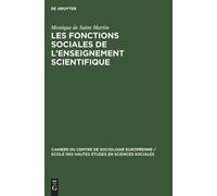 Monique De Sain Les fonctions sociales de l'enseignement scie (Copertina rigida)