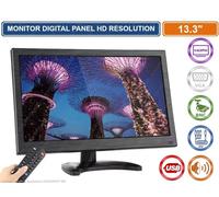 MONITOR 13.3" LED PROFESSIONALE HD BNC HDMI VGA VIDEOSORVEGLIANZA DVR NVR