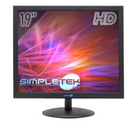 MONITOR 19" QUADRATO 4:3 5:4 POS CASSA DVR HDMI VGA CON AUDIO SCHERMO PC FISSO [EEK: G]