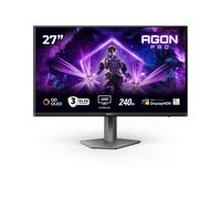 AOC Agon Pro AG276UZD - Monitor da gioco piatto OLED QD da 27 pollici, 240 Hz, 0,03 ms, FreeSync Prem Pro, G-Sync comp., regolazione altezza, HDR400 (3840x2160, 2xHDMI, DisplayPort, hub USB) Nero