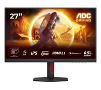 AOC Gaming Monitor U27G4R 27 pollici 3840x2160@160Hz; 1920x1080@320Hz, 160Hz/320Hz dual mode, Fast IPS Panel, 1ms GtG, USB Hub Height Adjustment, (HDMI2x 2.1 DP 1x 1.4), HDR400, G-Sync Comp., Nero