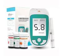 Monitor 3 In 1 Del Colesterolo Dell'acido Urico Del Glucosio, Kit Per Analisi Del Sangue Domestico, Memorizzazione Di 300 Set Di Dati, Design a Sifone Con 50 Analizzatori Di Glucosio Nel Sangue + 25 D