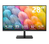 Monitor 4K, monitor Z-Edge IPS da 28 pollici, monitor per computer UHD 3840x2160 IPS, 300 cd/m², frequenza di aggiornamento 144 Hz, tempo di risposta MPRT 1ms, cornice ultra sottile U28I4K