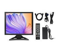 Monitor a Colori da 17 Pollici, Schermo LED HD Regolabile Telecomando Interfaccia Multimediale HD 720P 1080P per Giochi per Telecamere di Sicurezza (Spina UE)
