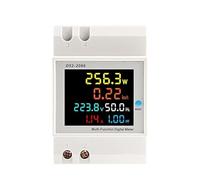 Monitor AC Din Rail 6in1 110V 220V 380V 100A Tensione Corrente Fattore di potenza KWH attivo Energia elettrica Misuratore di frequenza EKD52