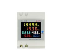 Monitor AC su guida Din 6IN1 110V 220V 380V 100A Tensione Corrente Fattore di potenza Attivo KWH Energia elettrica Misuratore di frequenza D52-2066(External CT,AC 40-300V)