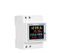Monitor AC su guida din 6IN1 110V 220V 380V 100A Tensione Corrente Fattore di potenza Attivo KWH Energia elettrica Misuratore di frequenza VOLT AMP(Built-in CT,AC 250-450V)
