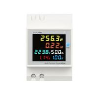 Monitor AC su guida DIN 6IN1 110V 220V 380V 100A Tensione Corrente Fattore di potenza KWH attivo Energia elettrica Misuratore frequenza Volt AMP