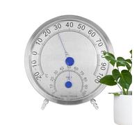 Monitor analogico di temperatura - Termometro igrometro a doppia funzione - Misuratore di temperatura con quadrante impermeabile | Contatore climatico per esterni e interni - per terrazza, giardino
