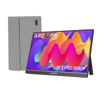 Monitor ARZOPA 17.3" Full HD 60Hz IPS HDR Ultra Sottile Altoparlanti Duali Metallo