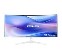 ASUS VU34WCIP-W Eye Care, Monitor Curvo da 34", Wide Quad HD VA (3440x1440), 1 ms (MPRT), 100Hz, HDMI, USB-C e DisplayPort, SmoothMotion, Tecnologia Eye Care Plus, Speaker Integrati, Bianco