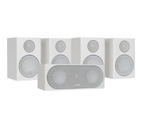 Monitor Audio Pack Radius R90 + R200 bianco satinato - Sistema di altoparlanti compatto