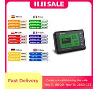 Monitor batteria Renogy da 500 A con shunt, allarme programmabile ad alta e bassa tensione, portata 10 V-120 V fino a 500 A, cavo schermato da 20 piedi