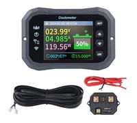 Monitor batteria WiFi Monitoraggio remoto Bluetooth 10 100 V 0 50 A Rilevamento bidirezionale con shunt per sistemi di energia solare marini Materiale ABS Schermo 2,4 pollici