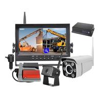 Monitor da 9 pollici con zoom ottico 1080p, telecamera wireless, segnale digitale for gru/gru a torre/carrello elevatore(9 Inch Kit3,256G)