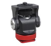 Monitor da campo per fotocamera inclinabile staffe con regolazione di 180 gradi monitor supporto semplice da usare per fotografia e videografia microfoni Hot Shoe