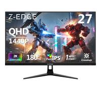 Monitor da gioco da 27 pollici, 144 Hz, 1 ms, QHD 2560 x 1440 2K, Z-Edge UG27QF IPS nero monitor per computer