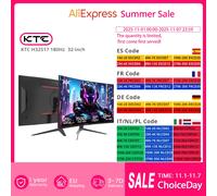 KTC H32S17 Monitor da gioco curvo 1500R da 32 pollici 2560x1440 QHD 170Hz 16:9 ELED 99% sRGB con H32S17