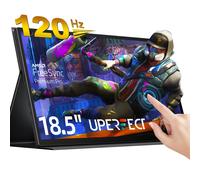 Monitor da gioco portatile con touch screen da 18,5 pollici 120Hz 1080P con display per computer Type-C Mini HDMI per laptop, PC, gamer, cabinet, Xbox
