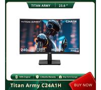 Monitor da gioco Titan Army C24A1H, curvo 1500R, 23,6 pollici, 240 Hz ad alto aggiornamento e 1 ms MPRT, HDR10,87% DCI-P3, rapporto di contrasto 3000:1
